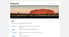 Desktop Screenshot of ozblogistan.com.au